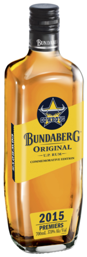 Bundy Rum's once-off bottle tips hat to Cowboys